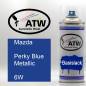 Preview: Mazda, Perky Blue Metallic, 6W: 400ml Sprühdose, von ATW Autoteile West.